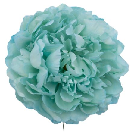 Flor de flamenca estilo peonía color Celeste Envejecido - Imagen 1