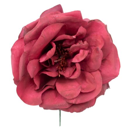 Rosa de flamenca color Burdeos - Imagen 1