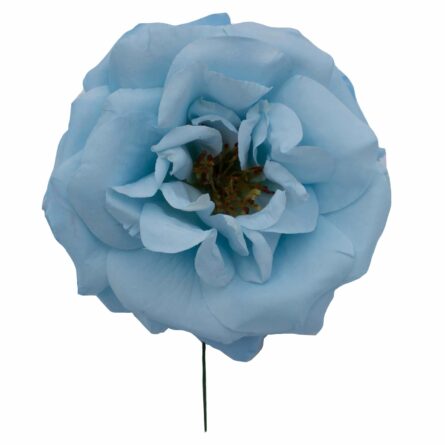 Rosa de flamenca color Azul Celeste - Imagen 1