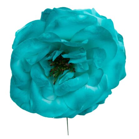 Rosa de flamenca color Aguamarina - Imagen 1