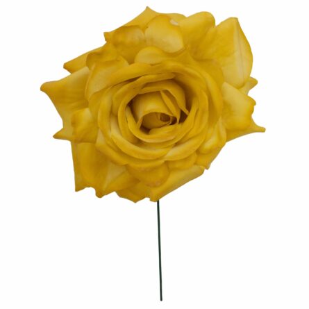 Rosa de flamenca color Mostaza - Imagen 1
