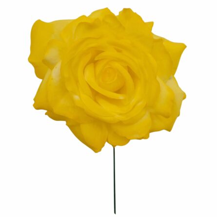 Rosa de flamenca color Amarillo - Imagen 1