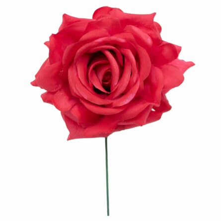 Rosa de flamenca color Rojo Carmín - Imagen 1