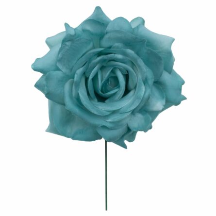 Rosa de flamenca color Verde Agua Envejecido - Imagen 1