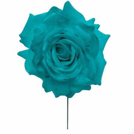 Rosa de flamenca color Aguamarina - Imagen 1