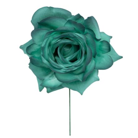 Rosa de flamenca color Verde Botella - Imagen 1