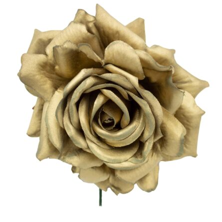 Rosa de flamenca color Oro - Imagen 1