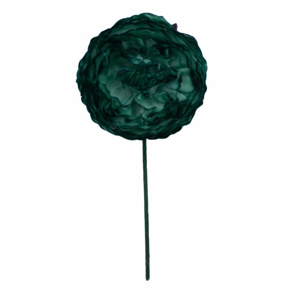 Flor de flamenca mediana color Verde Botella
