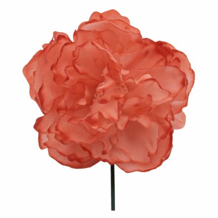 Flor de flamenca mediana color Coral - Imagen 1