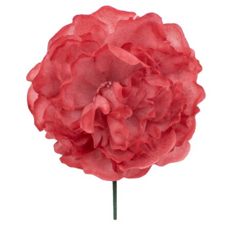 Flor de flamenca mediana color Rojo Carmín - Imagen 1