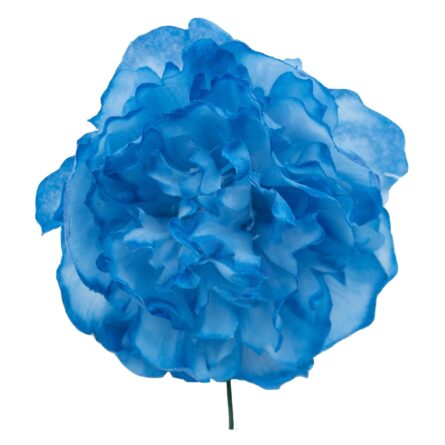 Flor de flamenca mediana color Azul Azafata - Imagen 1