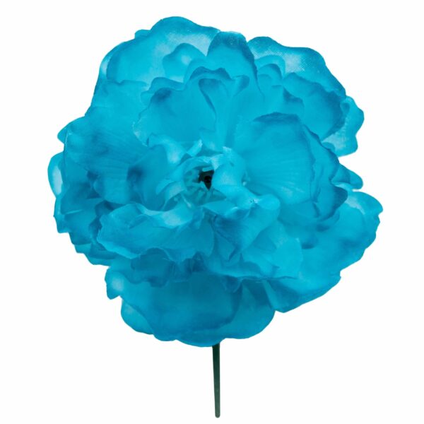Flor de flamenca mediana color Aguamarina