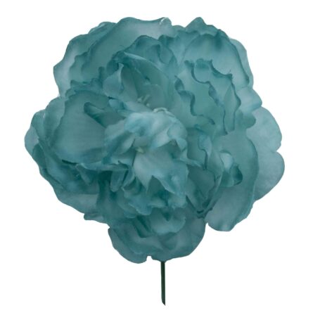 Flor de flamenca mediana color Verde Agua Envejecido - Imagen 1