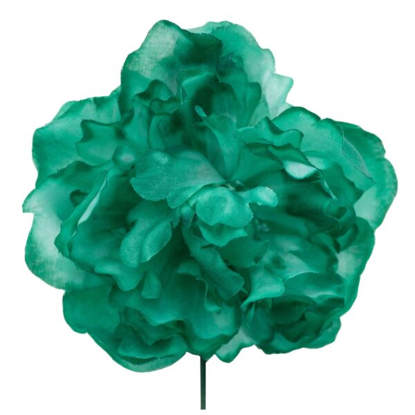 Flor de flamenca mediana color Verde Esmeralda