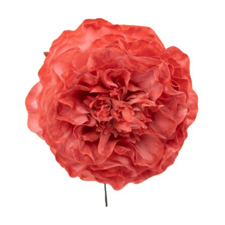 Flor de flamenca mediana color Coral - Imagen 1