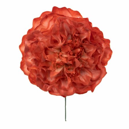 Flor de flamenca mediana color Coral - Imagen 1