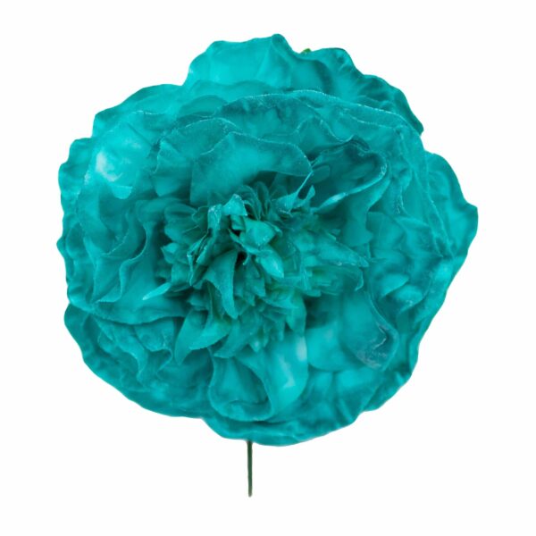 Flor de flamenca mediana color Aguamarina