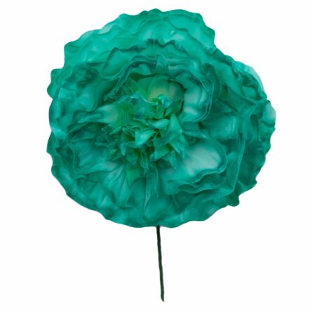 Flor de flamenca mediana color Verde Agua - Imagen 1