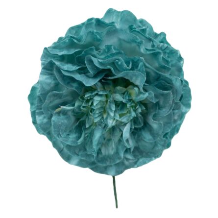 Flor de flamenca mediana color Verde Agua Envejecido - Imagen 1
