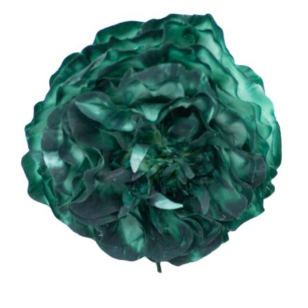 Flor de flamenca mediana color Verde Botella - Imagen 1