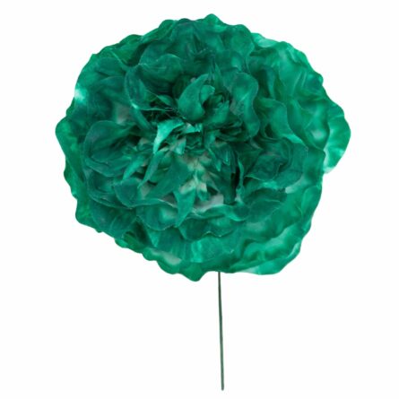 Flor de flamenca mediana color Verde Esmeralda - Imagen 1