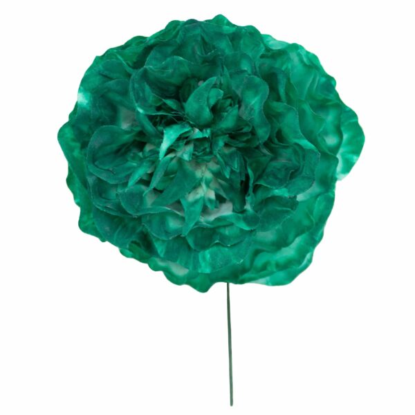 Flor de flamenca mediana color Verde Esmeralda