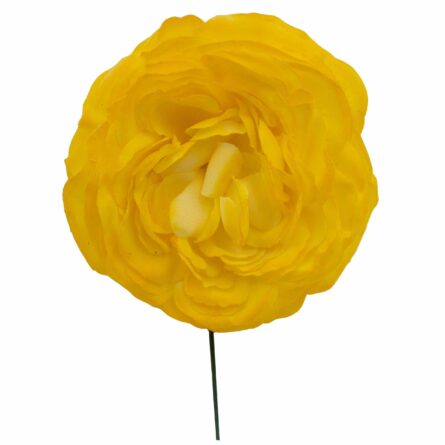 Flor de flamenca mediana color Amarillo - Imagen 1