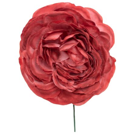 Flor de flamenca mediana color Rojo Carmín - Imagen 1