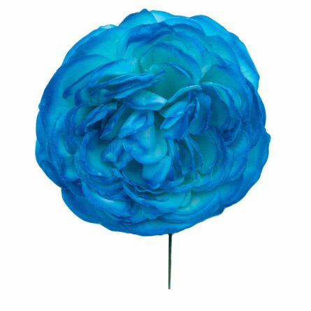 Flor de flamenca mediana color Azul Turquesa - Imagen 1