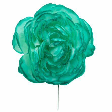 Flor de flamenca mediana color Verde Agua - Imagen 1