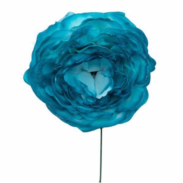 Flor de flamenca mediana color Aguamarina