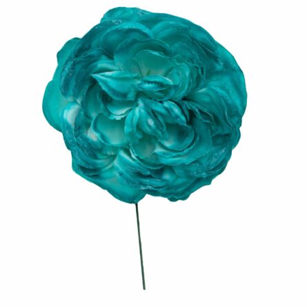 Flor de flamenca mediana color Aguamarina - Imagen 1