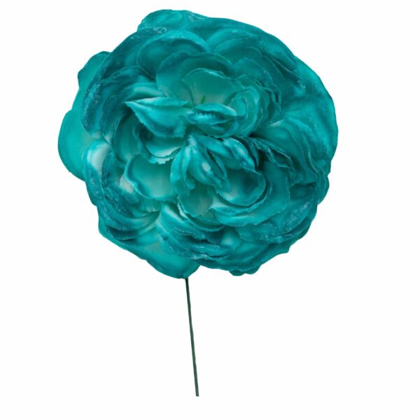 Flor de flamenca mediana color Aguamarina