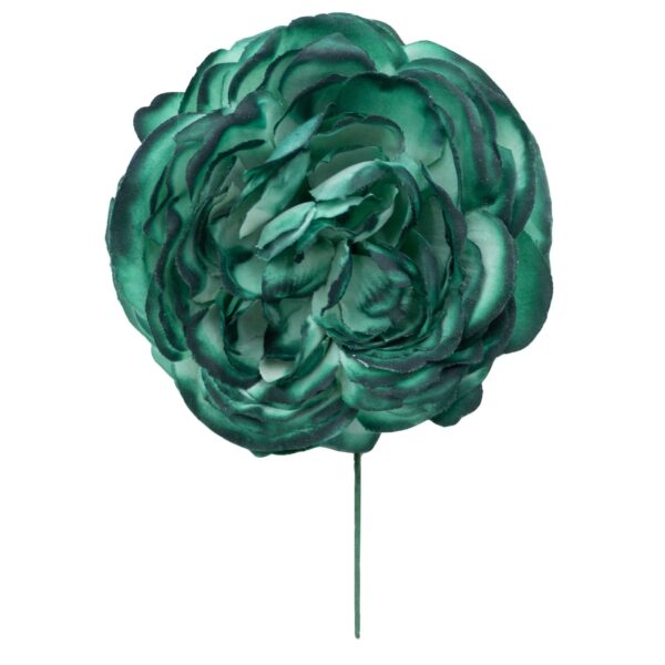 Flor de flamenca mediana color Verde Botella