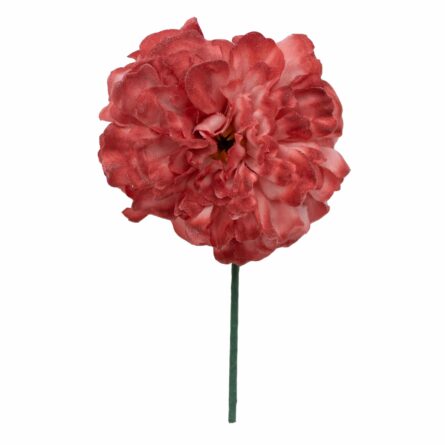Flor de flamenca mediana color Coral - Imagen 1