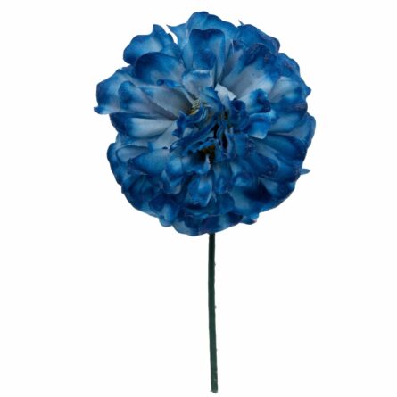 Flor de flamenca mediana color Azul Azafata - Imagen 1