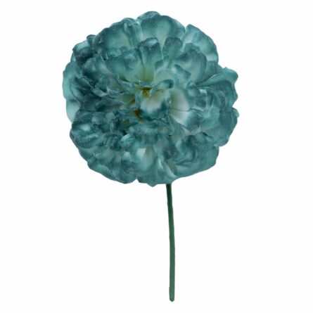 Flor de flamenca mediana color Verde Agua Envejecido - Imagen 1