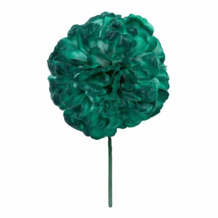 Flor de flamenca mediana color Verde Esmeralda - Imagen 1