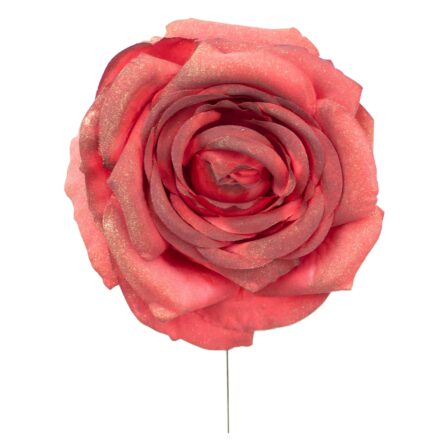 Rosa de flamenca color Rojo Oro - Imagen 1