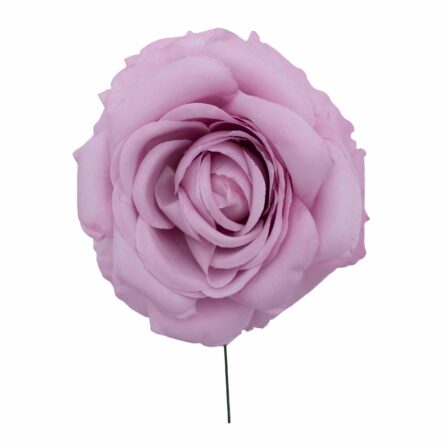 Rosa de flamenca color Rosa Lila Pastel - Imagen 1