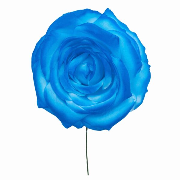 Rosa de flamenca color Azul Turquesa
