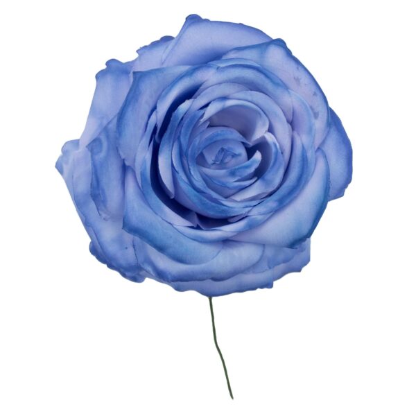 Rosa de flamenca color Azul Azafata