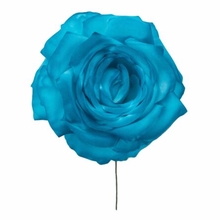 Rosa de flamenca color Aguamarina - Imagen 1