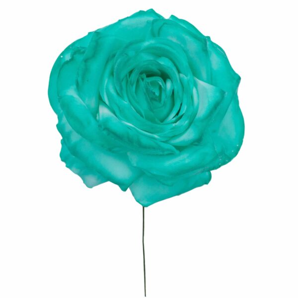 Rosa de flamenca color Verde Agua
