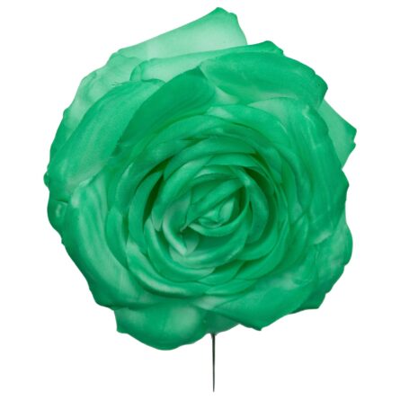Rosa de flamenca color Verde Andalucía - Imagen 1