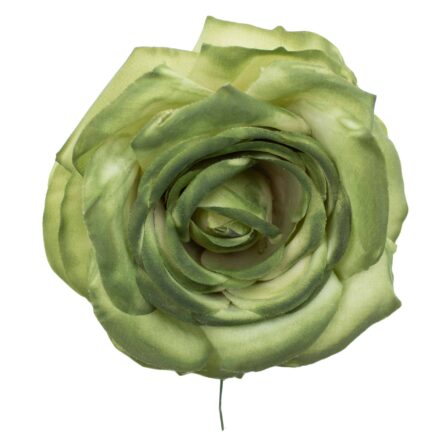 Rosa de flamenca color Verde Caki - Imagen 1