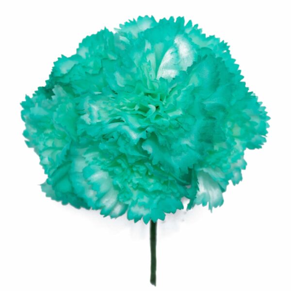 Ramillete de claveles de color Verde Agua
