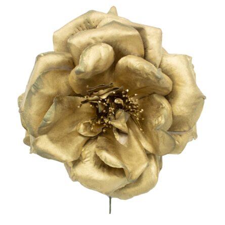 Rosa de flamenca color Oro - Imagen 1