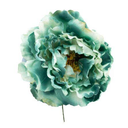 Flor de flamenca estilo peonia color Verde Antiguo - Imagen 1