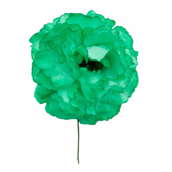 Flor de flamenca estilo peonia color Verde